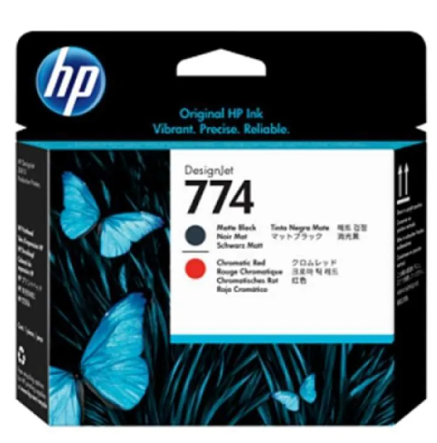 HP 774 Mte Bk/Chrmtc Red Printhead