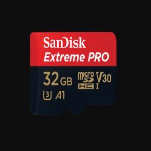 SanDisk Extreme Pro MicroSDXC, SQXCY 128GB, V30, U3, C10, A2, UHS-I, 170MB/s R, 90MB/s W, 4x6, SD Adaptor, Lifetime Limited
