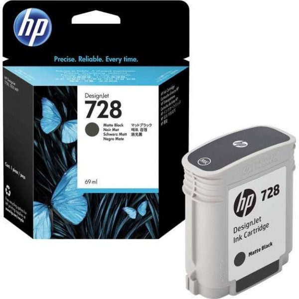 HP 728 69-ml Matte Black Ink Crtg