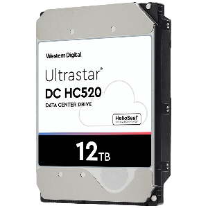WD Ultrastar 3.5in 26.1MM 12000GB 256MB 7200RPM SATA ULTRA 512E SE DC HC520