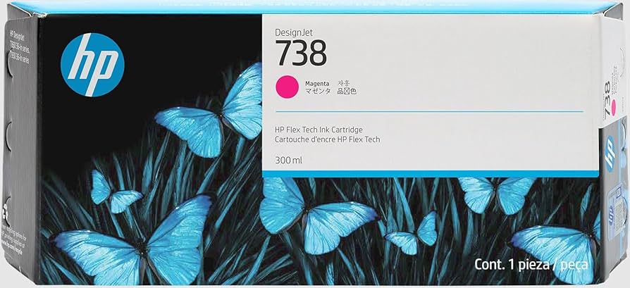 HP 738 300ml Magenta Ink Cart