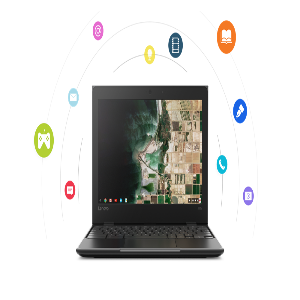Notebook Lenovo 100e Chromebook 2nd Gen N4020 4G 32G CRM MTM.81MA0014IA (Hanya Berfungsi Optimal Apabila Terdapat Jaringan Internet)