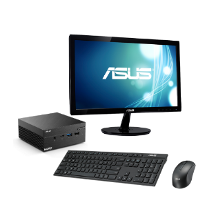 ASUS PN41 MINI PC-INTEL CELERON N4505 - 4GB DDR4 - SSD 128GB EMMC- WIFI-BLUETOOTH- WINDOWS 10 PRO- LED 19.5 INCH - 3 TAHUN GARANSI