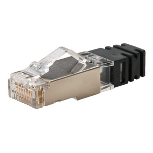 8-posisi, 8-kawat Modular Steker, Untuk Digunakan Dengan Panduit TX6A Terlindung Kabel Tembaga. 100 Pack. ( SPS6X88-C )