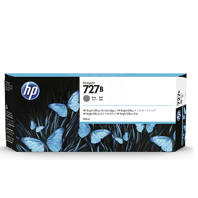 HP 727 300-ml Gray Ink Cartridge 3WX21A