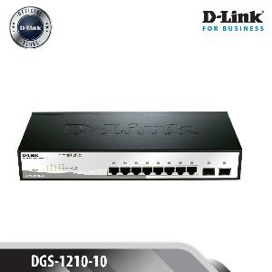 Gigabit Ethernet Web Smart Switch, 8 X 10/100/1000Base-T, 2 X 100/1000Mbps SFP Gigabit Standard Smart Managed Switch, MAC Address 8K, Fanless, 6KV Surge Protection