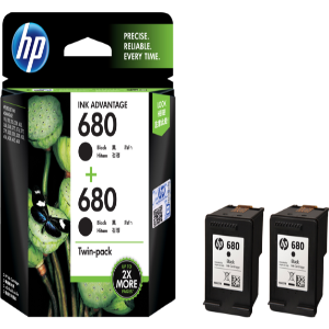 HP 680 Black Ink Cartridge 2-Pack