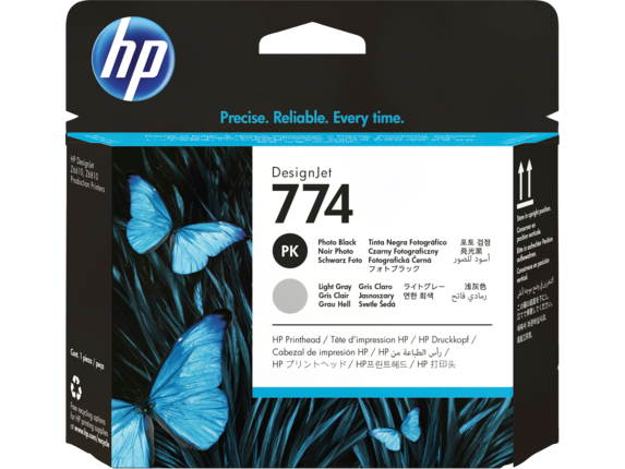 HP 774 Photo Black/Light Gray DesignJet Printhead