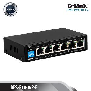 4 X Ports POE, 6-Port 10/100Mbps Unmanaged Switch With 4 X PoE Ports  Support Up To 250M-(PoE Budget Up To 100W)
