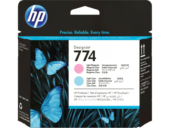 HP 774 Light Magenta/Cyan DesignJet Printhead