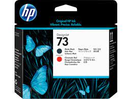 HP 73 Matte Black & Chromatic Red Printhead