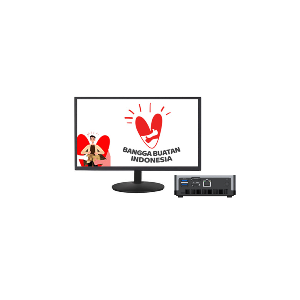 Dirga Mini PC (J3455/4GB/500GB HDD/W10Home/18.5Inch/2Yrs Warranty) D520-GM111W